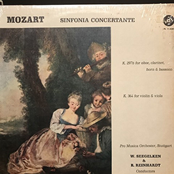 Sinfonia Concertante: K. 297b For Oboe, Clarinet, Horn & Bassoon / K. 364 For Violin & Viola